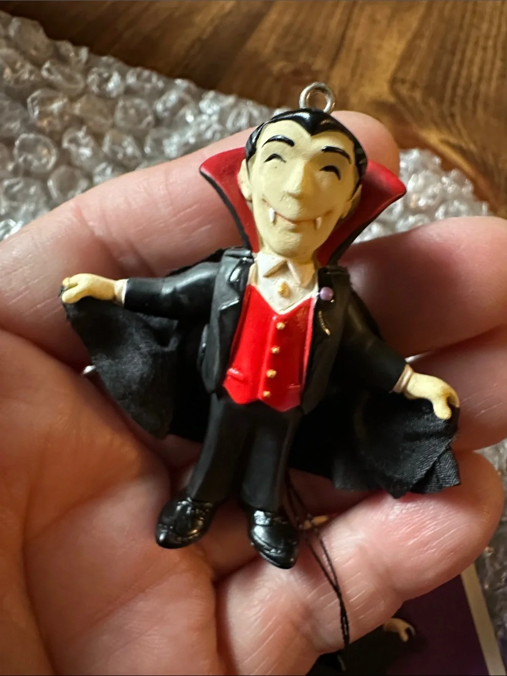 Hallmark The Master Vampire Costume Ornament - Black & Red & Purple 2004